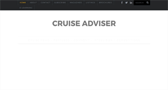 Desktop Screenshot of cruise-adviser.com